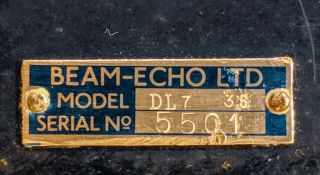 Vintage Echo Beam Limited Avantic DL7 - 35 RARE Tube Amp Mullard Monoblock UK 10