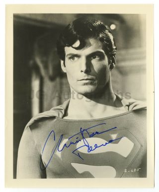 Christopher Reeve - Scarce In - Person Autographed Vintage Superman 8x10