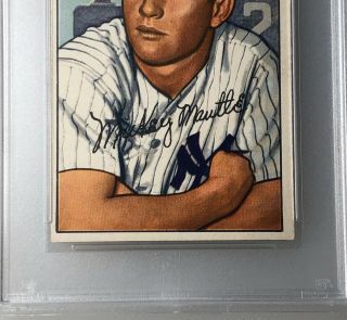 1952 Bowman Mickey Mantle 101 PSA 5 EX HOF Yankees Vintage Baseball Card 2