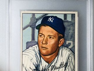1952 Bowman Mickey Mantle 101 PSA 5 EX HOF Yankees Vintage Baseball Card 3