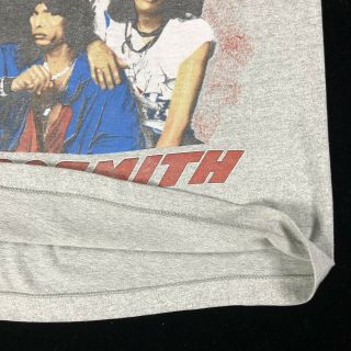 Vintage Aerosmith Back In The Saddle 1984 Tour Shirt Gray Single Stitch Crew 5