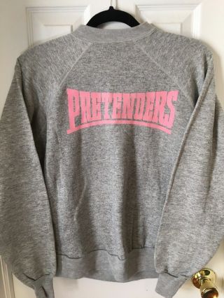 The Pretenders World Tour 19811982 Vintage Very Rare Long Sleeve Shirt Grey Pink