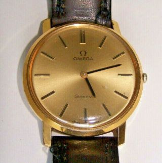 Mens Omega Geneve Swiss Made Wrist Watch Calibre 620 17 Jewels