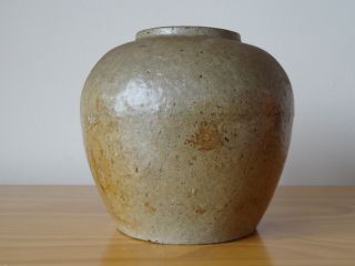 C.  16th - Antique Korean Joseon Dynasty Stoneware Ginger Jar Pot Vase