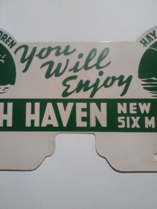 Vintage License Plate Topper Beach Haven Jersey Jersey Shore 4