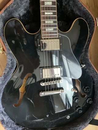 Gibson Memphis ES - 335 Traditional 2018 Guitar - Vintage Ebony w/ Case & 3