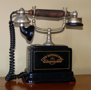 Vintage / Antique Fyns Kommunale Telefonselskab Retro Danish Swedish Telephone