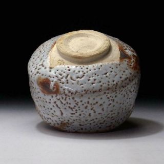 ZG5: Japanese Pottery Tea bowl,  Shino ware by famous potter,  Shuichi Sawada 7
