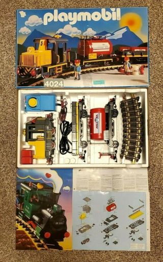 Playmobil 4024 G Scale Train Set Freight - Retired - Vintage Rare Fully