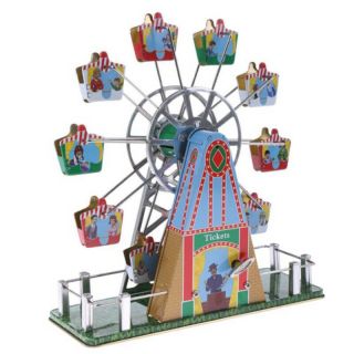 Mechanical Ferris Wheel Toy Spinning Tin Decoration Musical Adults