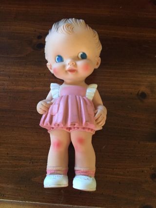 Doll - Vintage Sun Rubber Girl 8” By Ruth Newton (1950s)