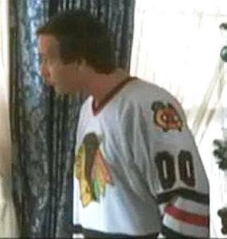 CLARK GRISWOLD Christmas Vacation Chicago Blackhawks CCM Vintage Hockey Jersey 3