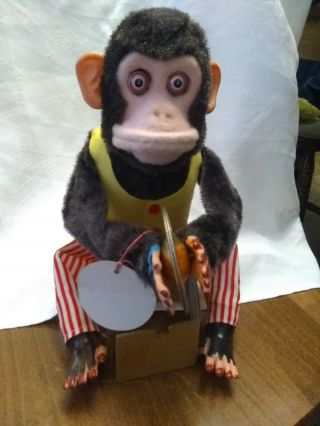 Vintage Daishin Musical Jolly Chimp NEAR BOX, 4