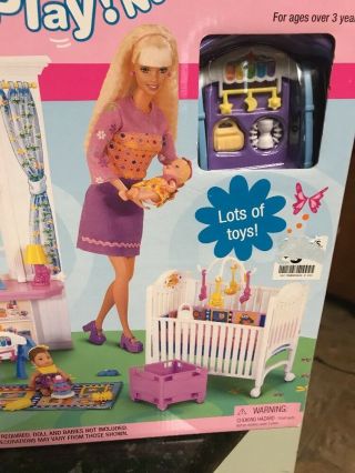 Barbie Doll Nap N Play Nursery Playset Happy Family MATTEL Fisher Price Last One 4