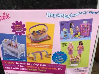 Barbie Doll Nap N Play Nursery Playset Happy Family MATTEL Fisher Price Last One 5