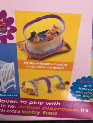 Barbie Doll Nap N Play Nursery Playset Happy Family MATTEL Fisher Price Last One 7
