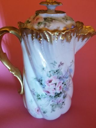 Antique Limoges Coffee Or Chocolate Pot For Decoration Only