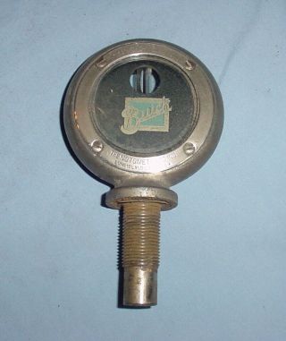 Large Deluxe Size Buick Motometer Vintage Temperature Gauge For Radiator Cap