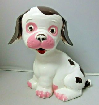 Vintage Hard Plastic Poky Little Puppy Wind Up Barking Dog Woof 7 "