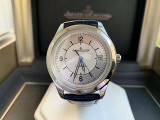 Very Rare Jaeger - Lecoultre Master Control Date Sector Dial Watch In Full Set