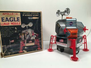 Vintage Daishin Battery - Op Apollo 11 American Eagle Lunar Module W/box