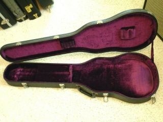 Vintage ' 60 ' s - ' 70 ' s Gibson Les Paul hardcase - - purple lining 8