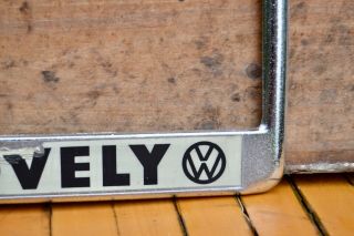 VTG 60s Metal Dealer License Plate Frame Pete Lovely Volkswagen VW Tacoma Sticke 5