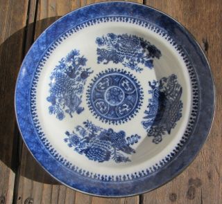 Antique Chinese Porcelain Blue And White Plate 8 "