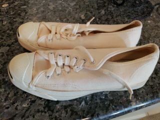 True Vintage Converse Jack Purcell 70’s/80’s Authentic Made In Usa Size 7 1/2 M