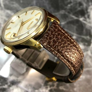 KING SEIKO 4402 - 8000 25J Hand - Winding 1960 ' s Gold Medallion Men ' s Date SS Watch 8