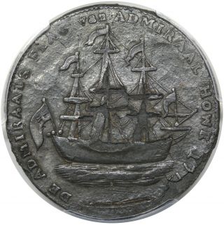 1779 Rhode Island Ship Token,  Pewter,  Betts 562,  W - 1735,  Pcgs Vf Detail,  Rare