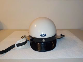 Vintage Buco Half Helmet With Visor