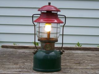 Vintage Coleman Lantern,  Model 200,  Red And Green,  1951,