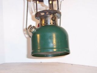 Vintage Coleman lantern,  model 200,  red and green,  1951, 5