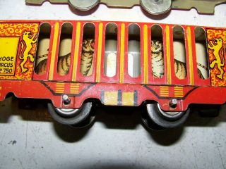 15,  Hoge made in 1935 circus car set,  I year only,  rare,  very good 10