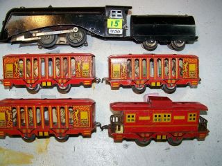 15,  Hoge Made In 1935 Circus Car Set,  I Year Only,  Rare,  Very Good