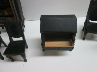 Vintage RARE Antique Miniature Dollhouse Furniture FAO Schwarz Made in Germany 8