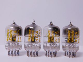 Western Electric 417A Matched Vintage Tube Quad Matching Date Codes (Test 106) 2