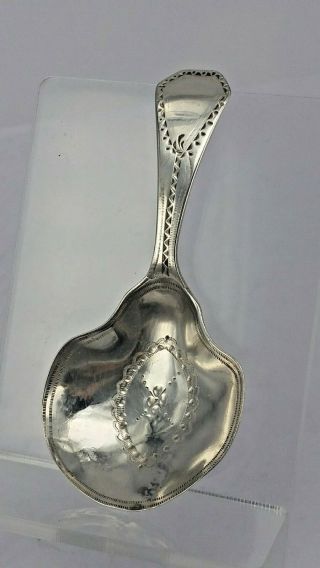 1809 Solid Silver Georgian Tea Caddy Spoon By Randall Chatterton