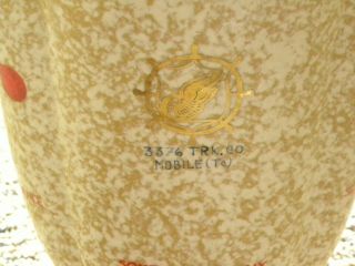 Vtg USA WWII 5th Army Italy 3376 TRK.  CO.  MOBILE (Tc) Souvenir Ceramic Vase 4