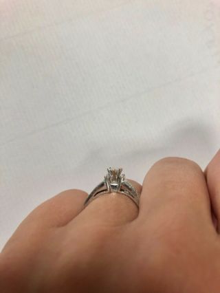 Elegant Antique Marquise Cut Diamond Engagement Ring White Gold 8