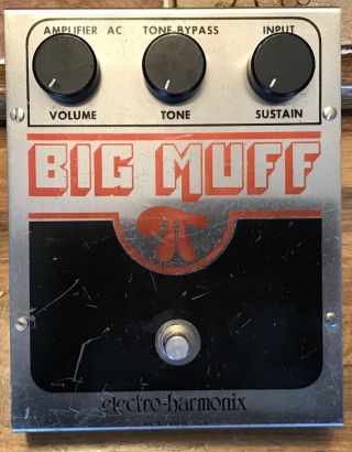 Electro - Harmonix Big Muff Pi V6 Fuzz Effect Pedal 1980s Vintage
