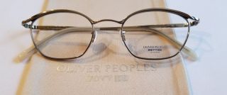 Authentic Oliver Peoples Vintage Rx Eyeglasses Op - 66 Sc Silver Made In Japan