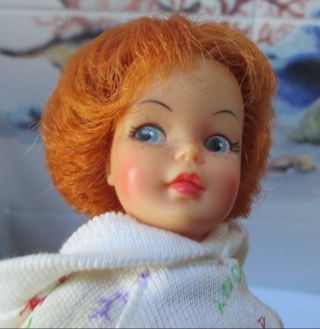 Rare 1963 Tammy Family Carrot Top Pepper Doll Pretty Face No Heel Dents Outfit