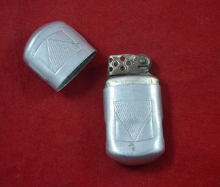 German Wwii Wehrmacht Soldier Aluminum Cigarette Lighter Rare War Relic Rare 1