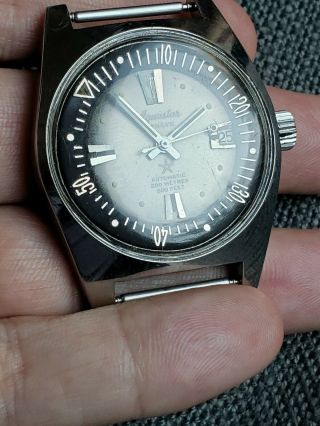 Aquastar Geneve 63 - 1960s Vintage Dive Watch - Ref 1701 - Inner Rotating Bezel