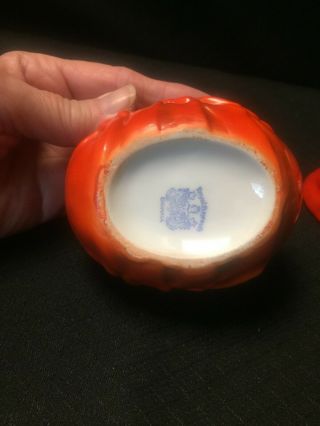 Antique Royal Bayreuth Figural Porcelain LOBSTER Cream Pitcher & Sugar Bowl 5