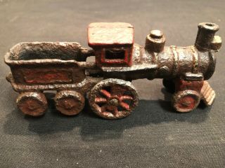 Rare OLD TOY TRAIN & TENDER CAST IRON 5 1/4 