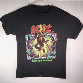 Ac Dc Blow Up Your Video Concert Tour 1988 Authentic T Shirt