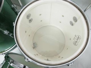 Vintage Ludwig Green Sparkle Drums (All) 20 